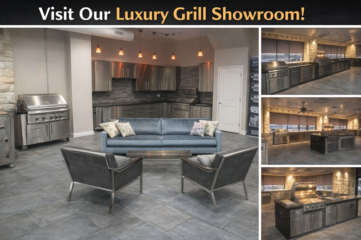 Sunstone Metal Products Luxury Grill Showroom in Austin, Texas