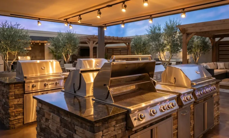 Outdoor kitchen showroom