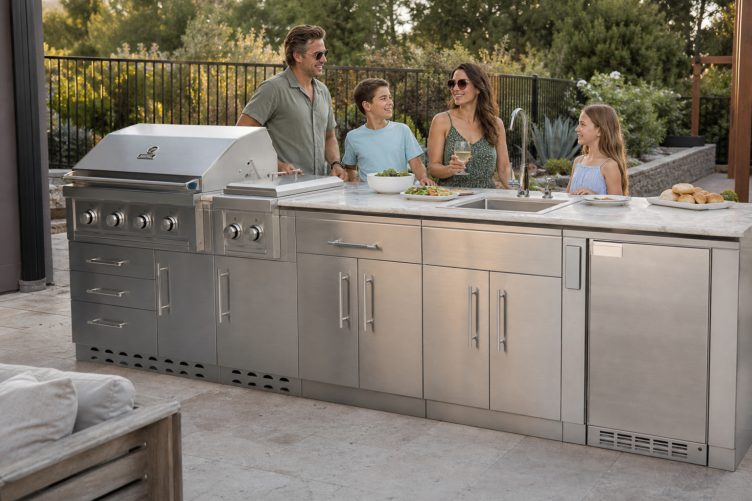 Entertaining Island — Built-In Grill